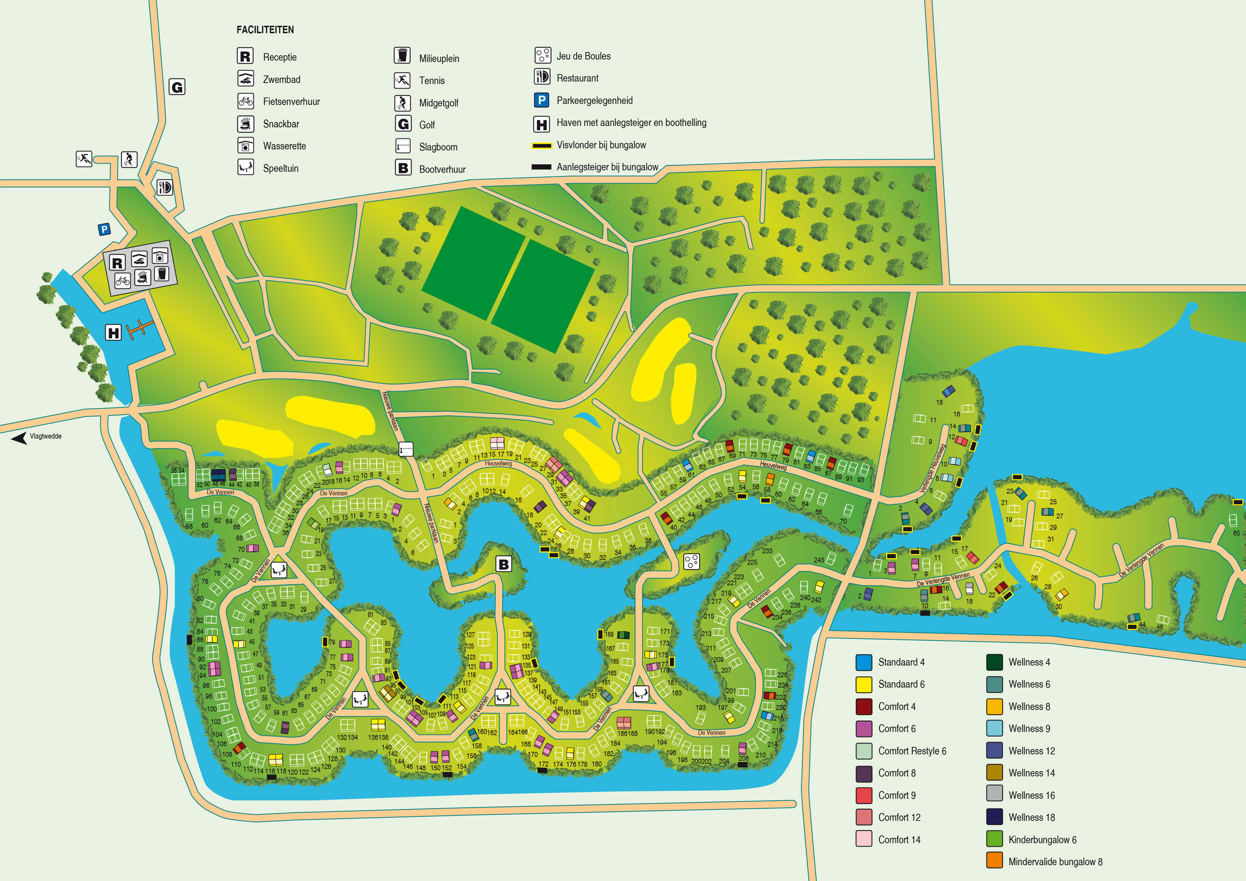 Lageplan Summio Vakantiepark Emslandermeer