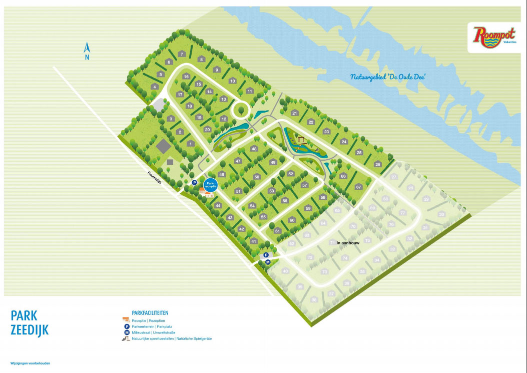 Lageplan Summio Vakantiepark Zeedijk
