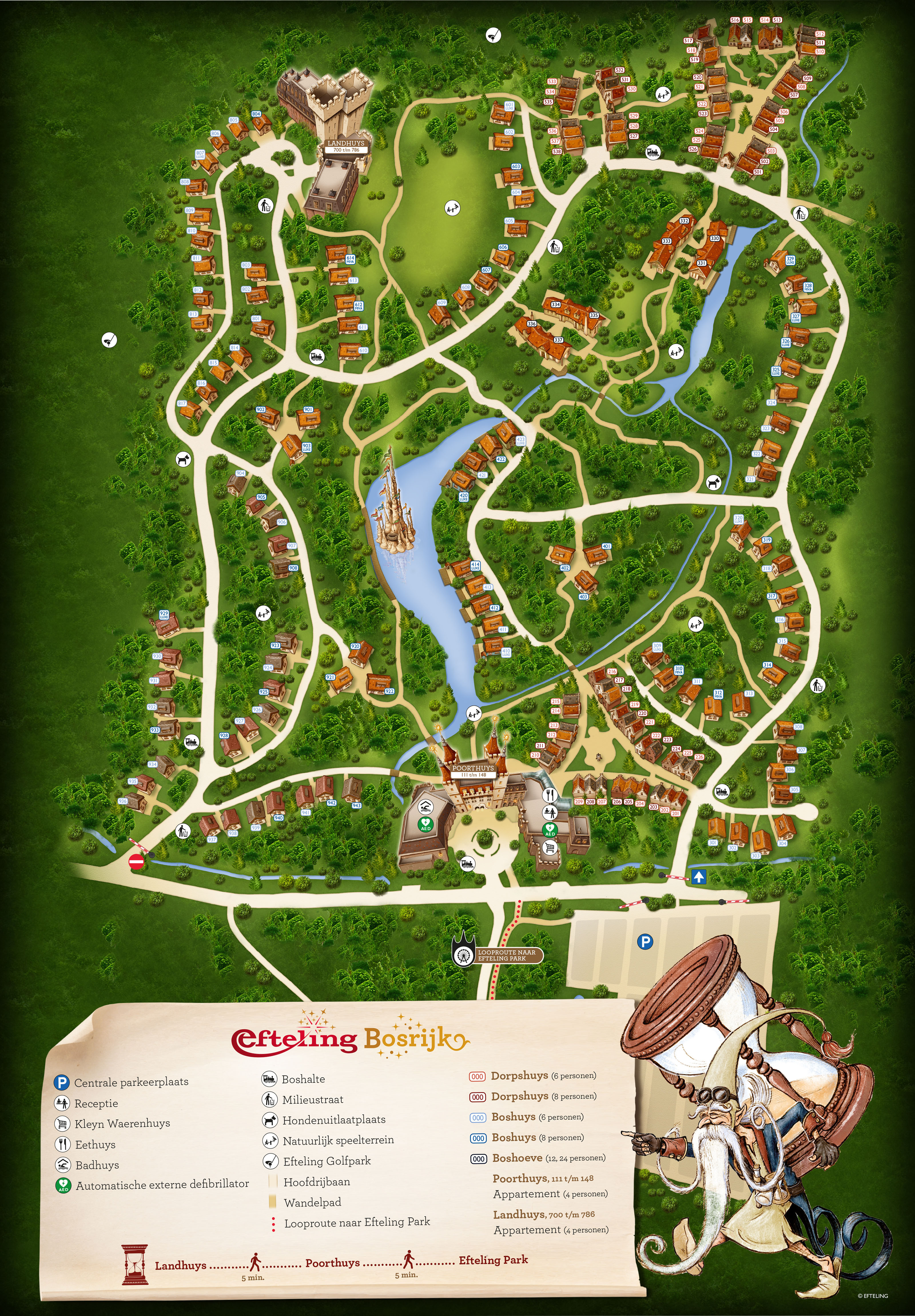 Lageplan Vakantiepark Bosrijk