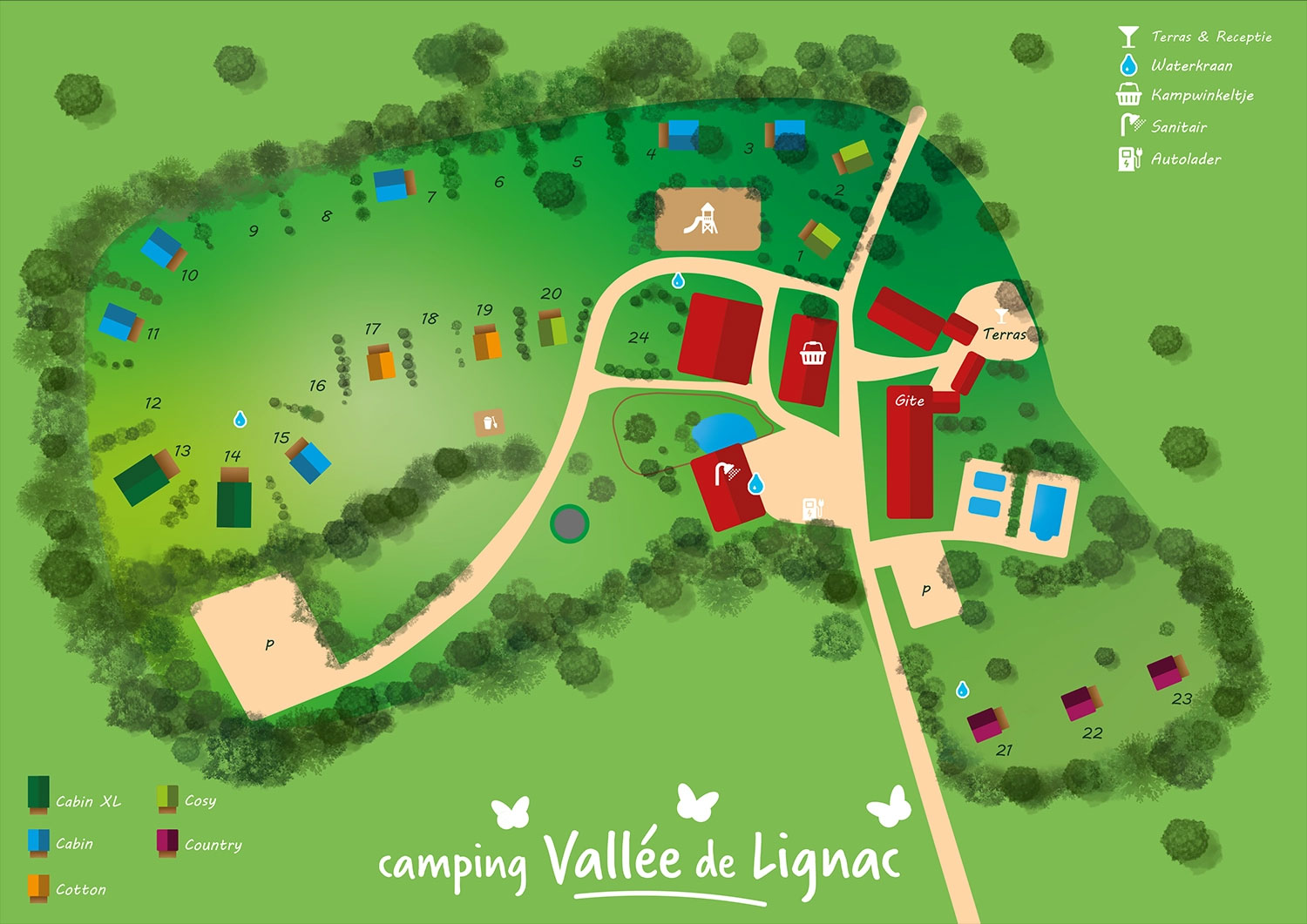 Lageplan Vallée de Lignac