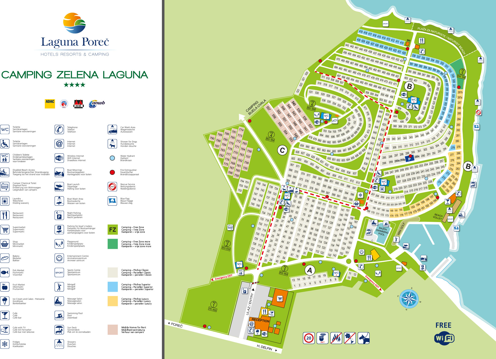 Lageplan Zelena Laguna