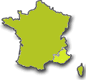 regio Provence-Alpes-Côte d'Azur, Süd Frankreich